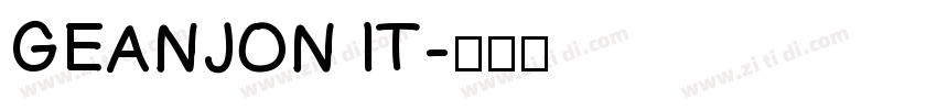 GEANJON IT字体转换